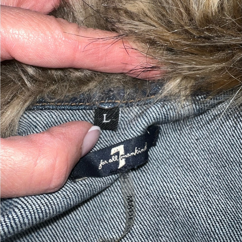 7 For All Mankind Women's Denim Jacket - Picture 3 of 6